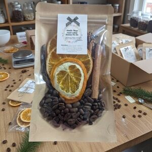 Hand-Crafted Simmer Pot Kit-French Coffee,Orangle Slices,Star Anise,Cinnamon